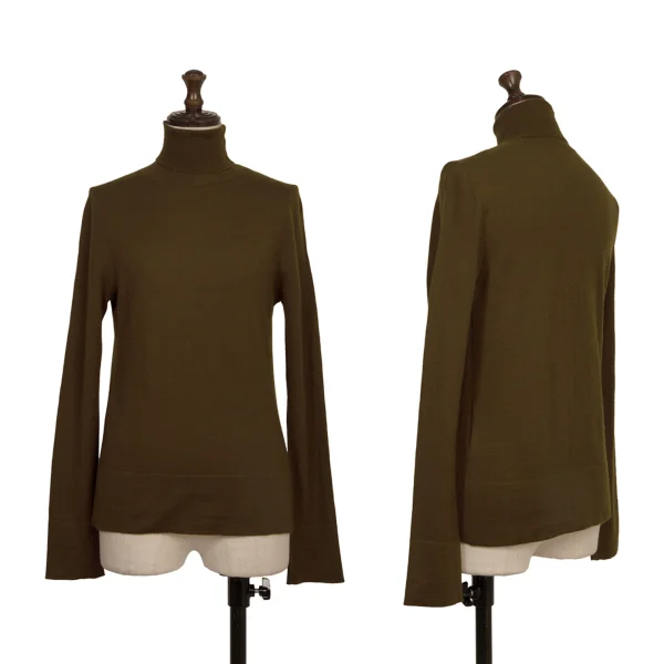 yoshie inaba Cashmere Turtleneck Knit Sweater Brown S K-173924_001