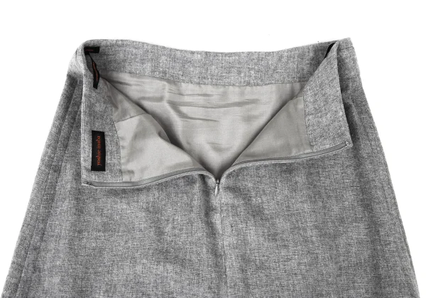 yoshie inaba Wool Nylon Belted Wrap Design Skirt K-173927_010