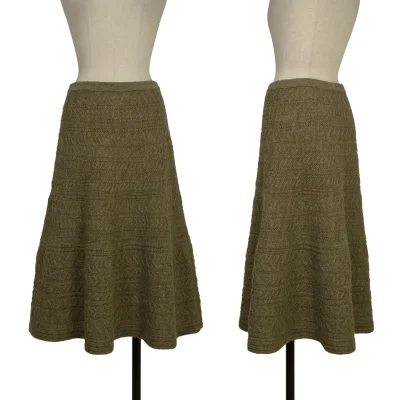 yoshie inaba Wool Cable Knit Skirt