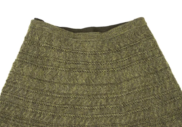 yoshie inaba Wool Cable Knit Skirt K-173928_004