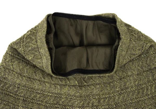 yoshie inaba Wool Cable Knit Skirt K-173928_005