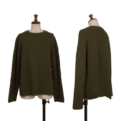 L'EQUIPE Side Zip Rib Knit Sweater