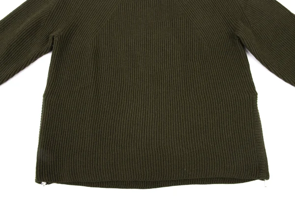 L'EQUIPE Side Zip Rib Knit Sweater K-173930_009