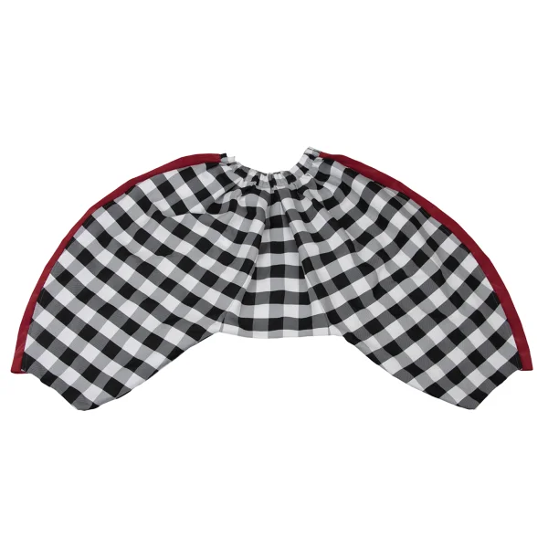 COMME des GARCONS Side Switching Cheked Dropped Crotch Pants White,Black,Red M K-173932_001