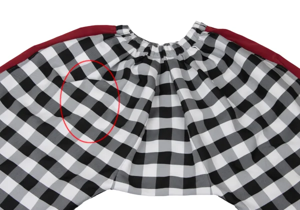 COMME des GARCONS Side Switching Cheked Dropped Crotch Pants K-173932_002