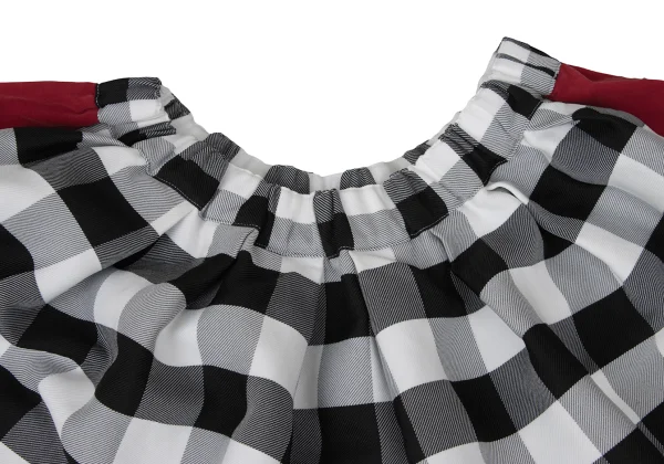 COMME des GARCONS Side Switching Cheked Dropped Crotch Pants K-173932_004