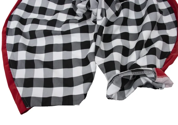 COMME des GARCONS Side Switching Cheked Dropped Crotch Pants K-173932_011