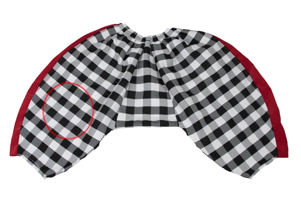 COMME des GARCONS Side Switching Cheked Dropped Crotch Pants K-173932_012