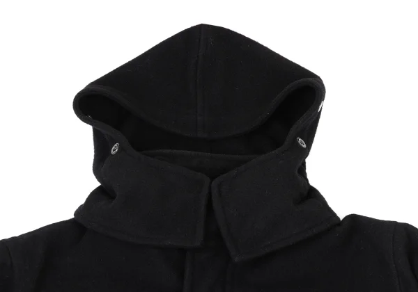 Yohji Yamamoto POUR HOMME Zip Design Melton Wool Mods Coat K-173935_003