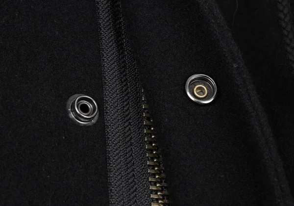Yohji Yamamoto POUR HOMME Zip Design Melton Wool Mods Coat K-173935_011