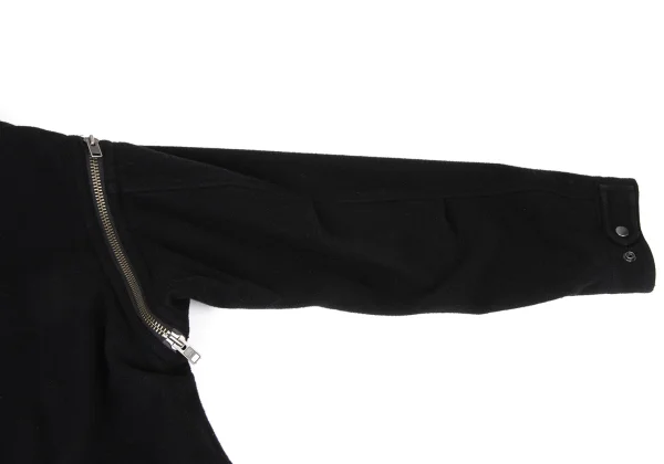Yohji Yamamoto POUR HOMME Zip Design Melton Wool Mods Coat K-173935_015