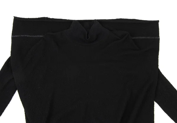 Y's Asymmetric Design Wool High Neck Knit Top K-173938_003