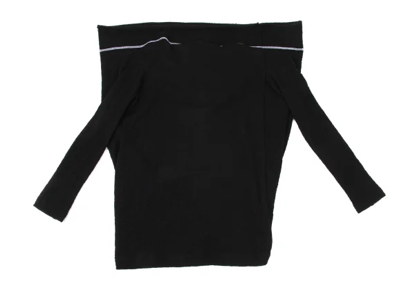Y's Asymmetric Design Wool High Neck Knit Top K-173938_010