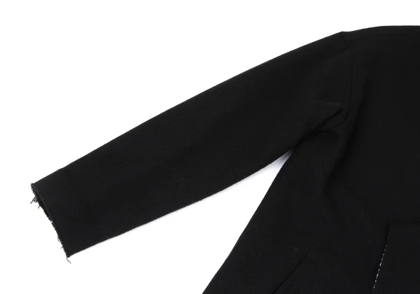 Y's Cut Off Checker Reversible Collarless Coat K-173939_007