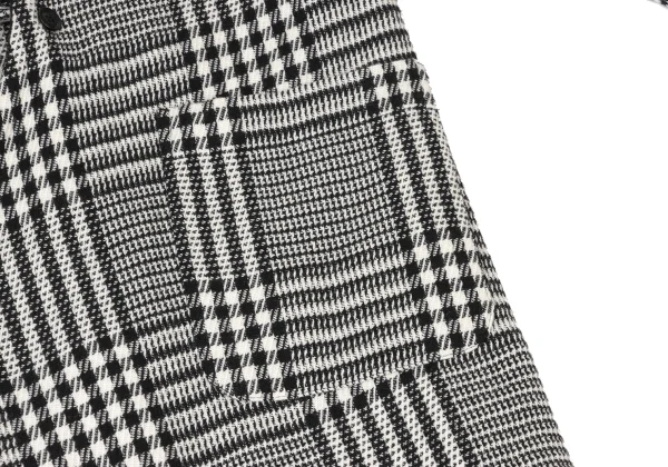 Y's Cut Off Checker Reversible Collarless Coat K-173939_015