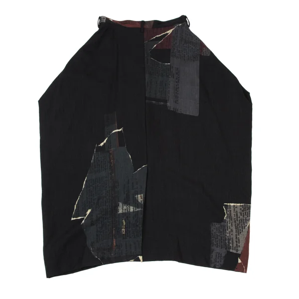Y's Wool Graphic Print Skirt K-173944_009