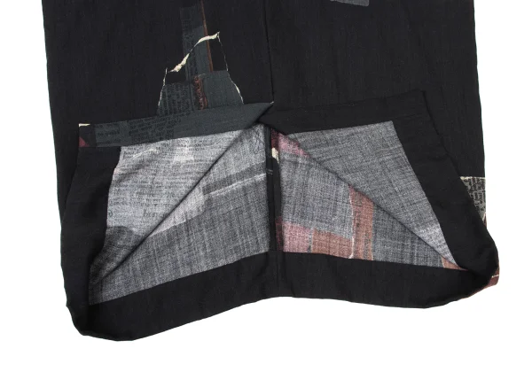 Y's Wool Graphic Print Skirt K-173944_010
