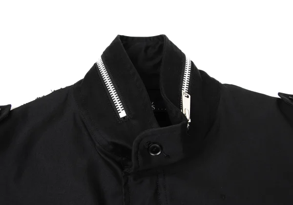 Y's.... Back Cut Off Double Zip Coat K-173945_005