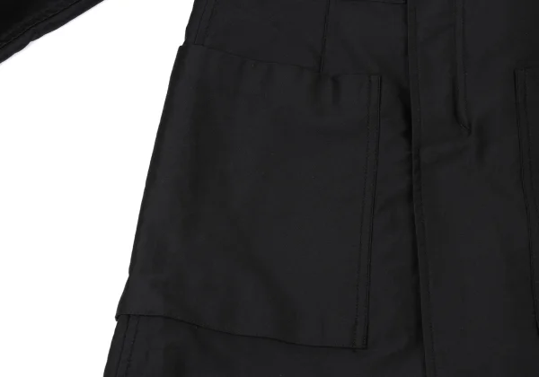 Y's.... Back Cut Off Double Zip Coat K-173945_014