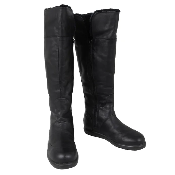 CAMPER Faux Fur Lining Waterproof Leather Boots Black 39 K-173949_001