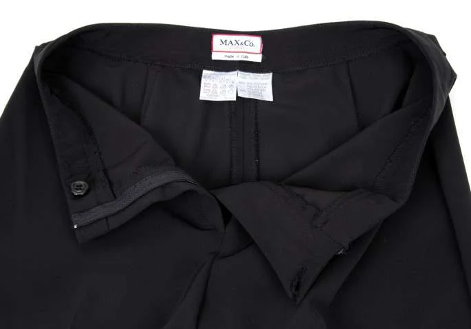 マックス＆コーMAX&Co ポリストレッチセットアップスーツ 黒36