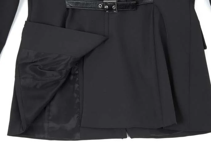 マックス＆コーMAX&Co ポリストレッチセットアップスーツ 黒36