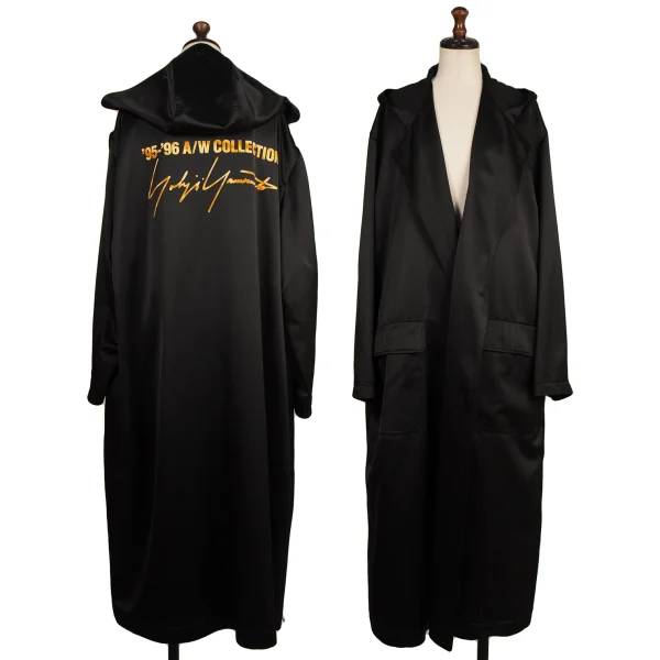 Yohji Yamamoto 95-96A/W Logo Print Staff Coat Black S K-173950_001