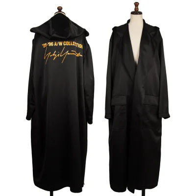 Yohji Yamamoto 95-96A/W Logo Print Staff Coat