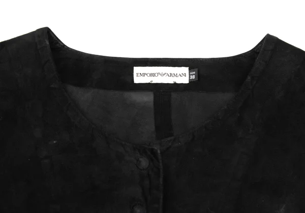 EMPORIO ARMANI Cutting Suede Short Jacket K-173951_004