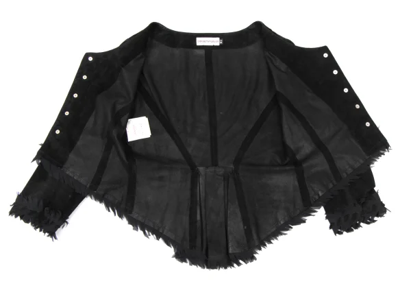 EMPORIO ARMANI Cutting Suede Short Jacket K-173951_013