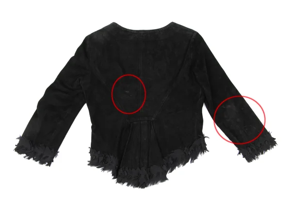 EMPORIO ARMANI Cutting Suede Short Jacket K-173951_014