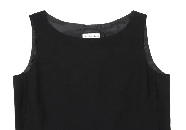 EMPORIO ARMANI Hem Buttons Wool Sleeveless Top K-173953_003