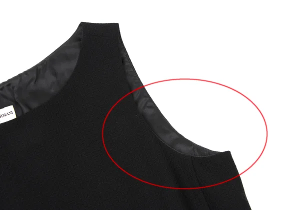 EMPORIO ARMANI Hem Buttons Wool Sleeveless Top K-173953_006