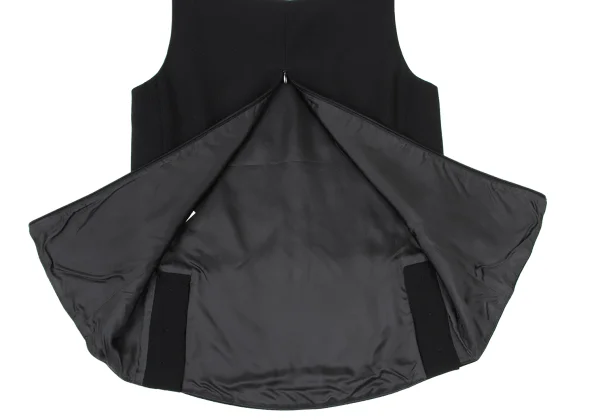 EMPORIO ARMANI Hem Buttons Wool Sleeveless Top K-173953_014