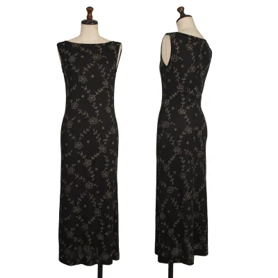 K OF KRIZIA Floral Patterned Sleeveless Dress