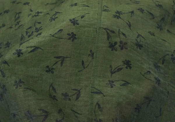 K OF KRIZIA Linen Blend Floral Pattern Sleeveless Blouse K-173955_012