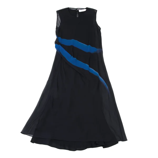 Calvin Klein Graphic Print Silk Chiffon Sleeveless Dress K-173956_002