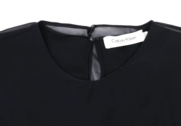Calvin Klein Graphic Print Silk Chiffon Sleeveless Dress K-173956_004