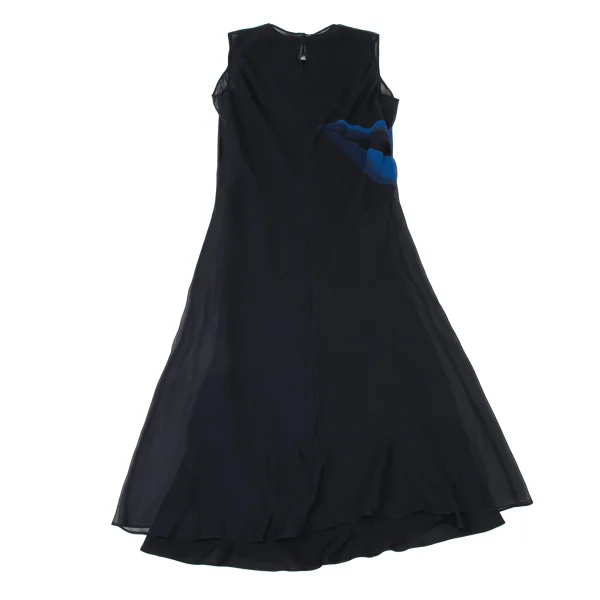 Calvin Klein Graphic Print Silk Chiffon Sleeveless Dress K-173956_011