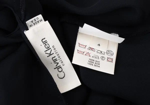 Calvin Klein Graphic Print Silk Chiffon Sleeveless Dress K-173956_016