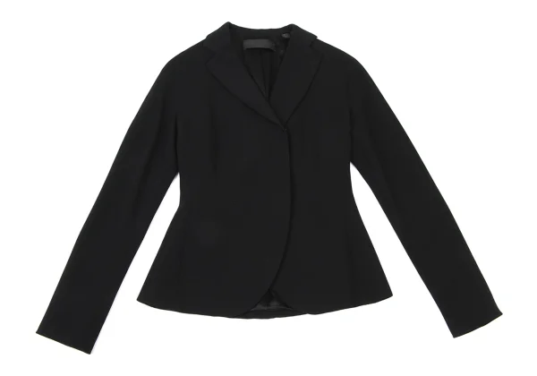 DONNA KARAN Wool Curve Switching Jacket K-173959_002