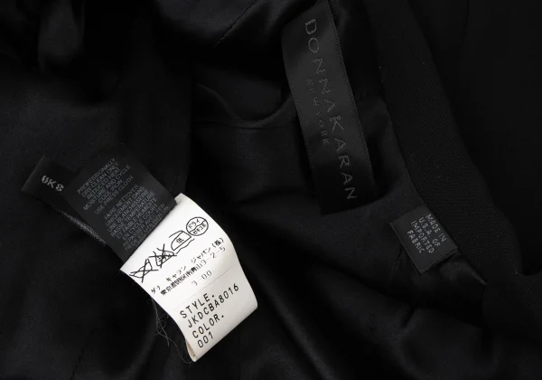 DONNA KARAN Wool Curve Switching Jacket K-173959_012