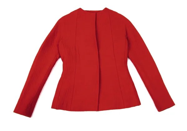 DONNA KARAN Wool Hook No Collar Jacket K-173961_002