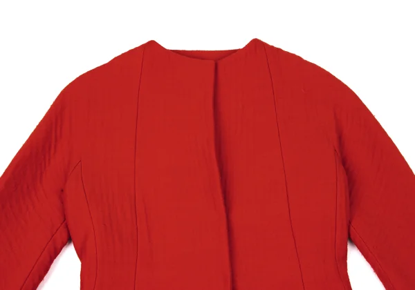 DONNA KARAN Wool Hook No Collar Jacket K-173961_003
