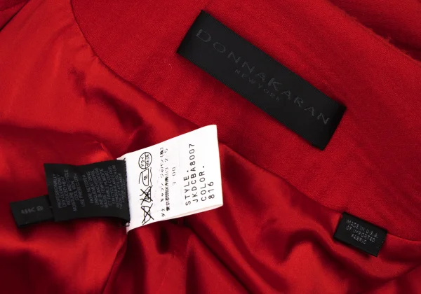 DONNA KARAN Wool Hook No Collar Jacket K-173961_012