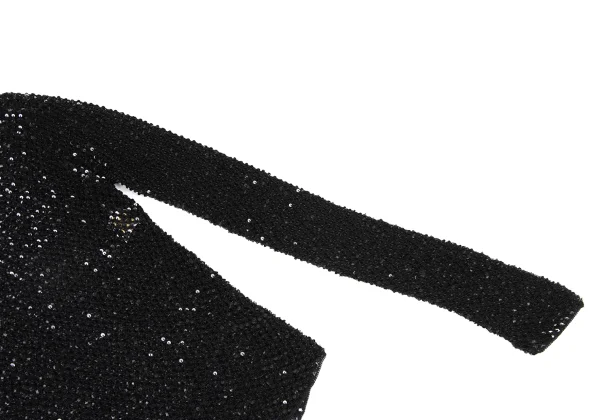 DONNA KARAN Sequins Rayon Mesh Knit Top K-173964_005