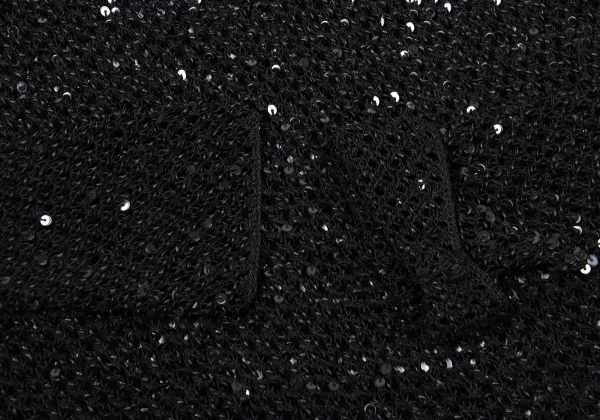 DONNA KARAN Sequins Rayon Mesh Knit Top K-173964_006