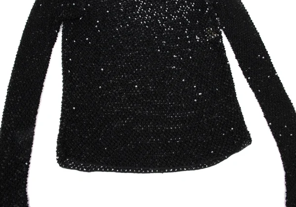 DONNA KARAN Sequins Rayon Mesh Knit Top K-173964_007