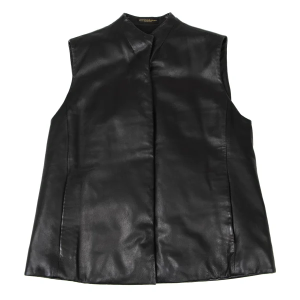 DONNA KARAN NEW YORK Leather Sleeveless Down Jacket K-173965_002
