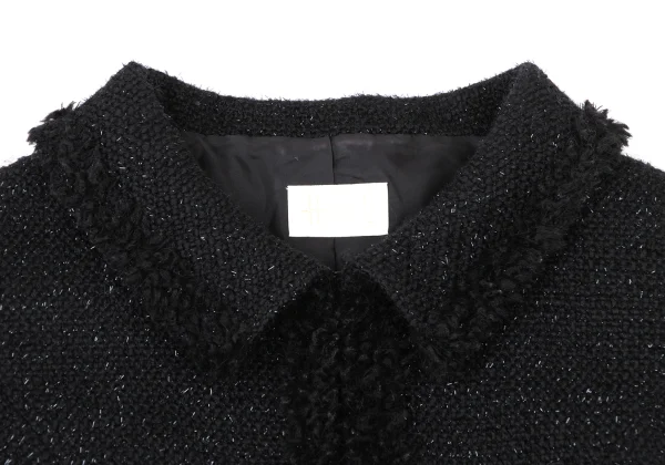 Harrods Fringe Taping Lame Tweed Jacket K-173968_004
